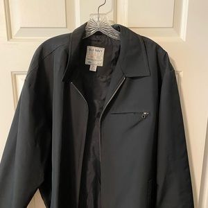 Mens Old Navy Lightweight Zipper Jacket- Black XXL